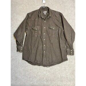 Moose Creek XL Pearl Snap Heavy Cotton Flannel Shirt/Shacket Western Outdoor‎